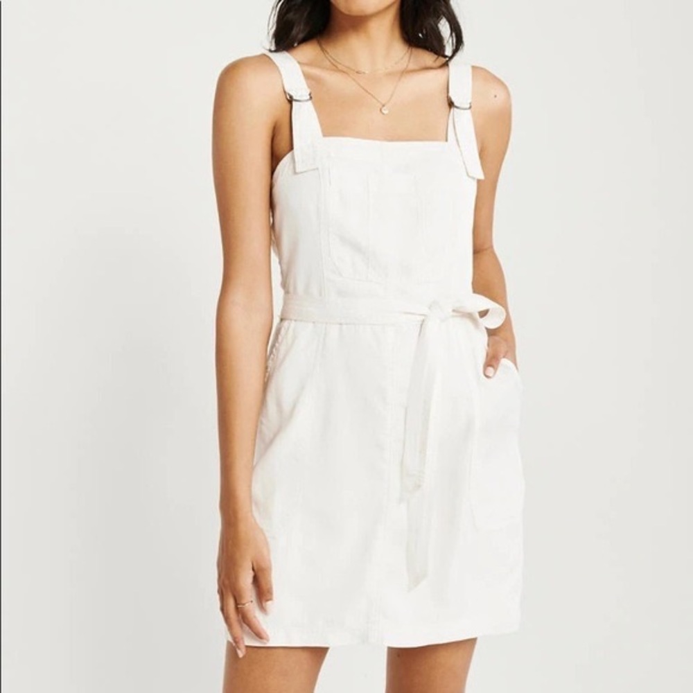 A&F Tie-Waist Pinafore/Overall Dress